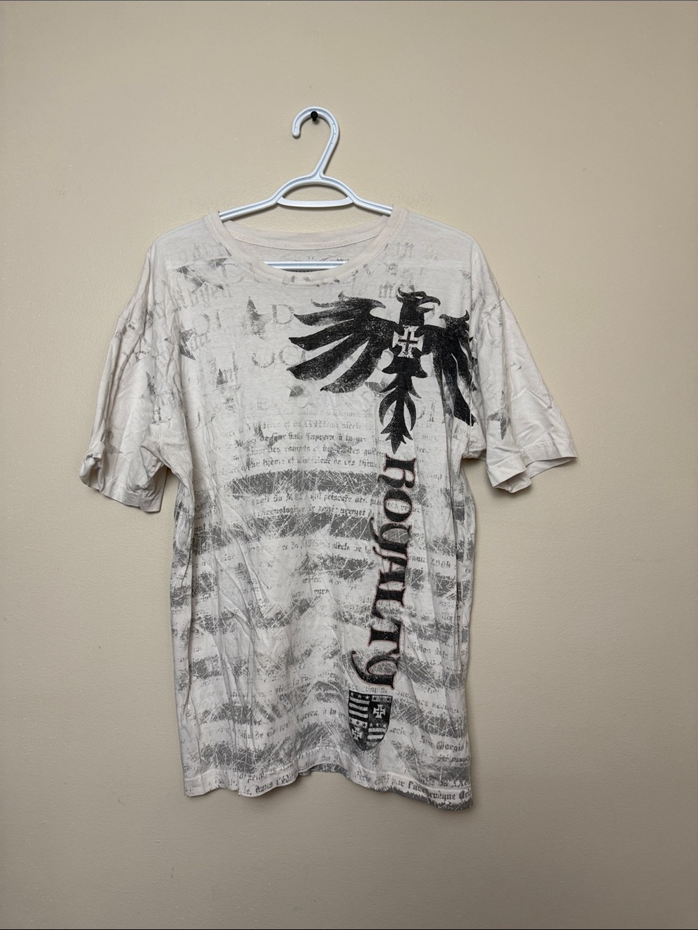 Konflic Graphic Short Sleeve Tee with Black Print size XL